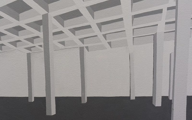 Zeichnung eines Innenraumes